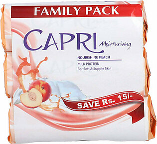 Capri Nourishing Peach Milk Protein Bar Soap 140g x 3