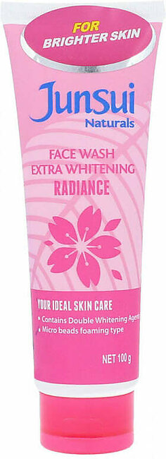 Junsui Naturals Face Wash Extra Whitening Radiance 100g
