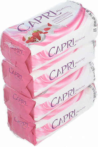 Capri Moisturising Rose Petal and Milk Protein Bar Soap 100g x 4