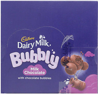 Cadbury Dairy Milk Bubbly Milk Chocolate 20gX24