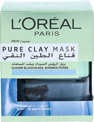 LOreal Paris Pure Clay and Marine Algae Mask 50ml
