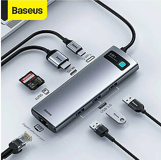 Baseus USB C HUB Type C to HDMI-compatible USB 3.0 Adapter 8 in 1 Type C HUB Dock for MacBook Pro Air USB C Splitter