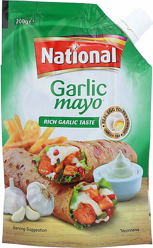 National Garlic Mayo Rich Garlic Taste 200g
