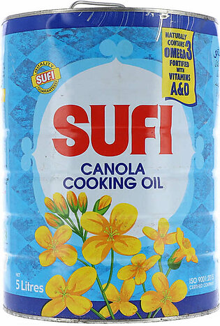 Sufi Canola Cooking Oil 5litre Tin