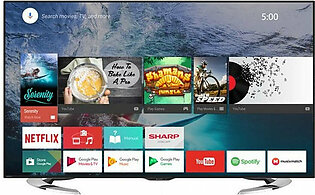 Sharp 65 Inch 4K Ultra HD Smart Android TV LC-65UE630X Black