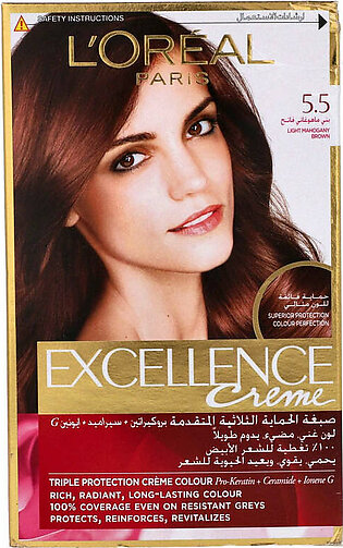 LOreal Paris Excellence Creme 5.5 Light Mohagony Brown