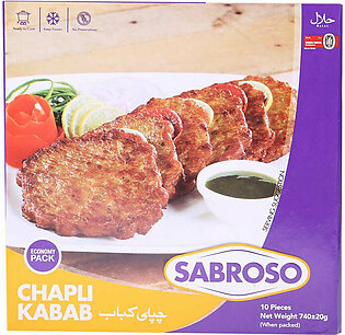 Sabroso Chapli Kabab 740G+20G 10Pcs