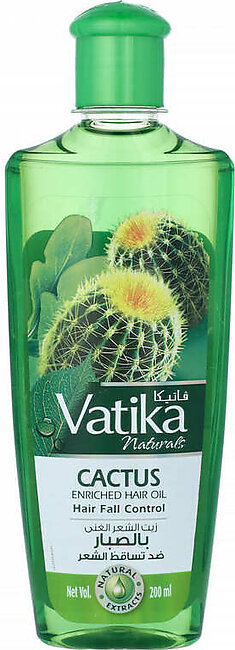 Vatika Cactus Enrished Hair Oil Hair Fall Control 200ml