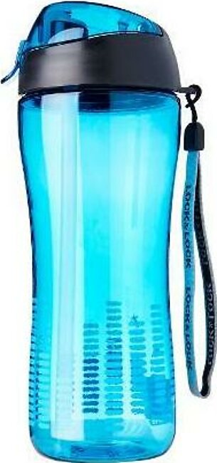 Bisfree Sports Bottle  - 550ML With Silicon Straw - Blue