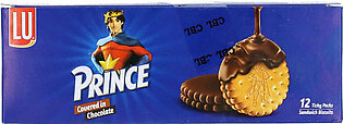 Lu Prince Covered In Chocolate Sandwich Biscuits 12 Ticky Packs