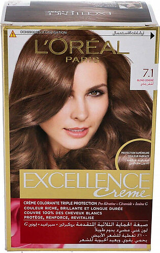 LOreal Excellence Creme Ash Blonde 7.1 192ml
