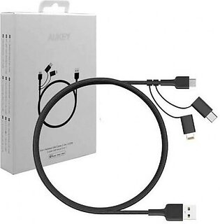 Aukey 3-in-1 Nylon USB Cable