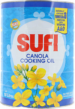Sufi Canola Cooking Oil 10 Litre Tin