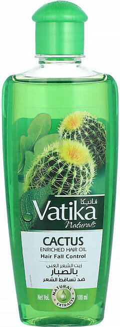 Vatika Cactus Enriched Hair Oil Hair Fall Control 100ml