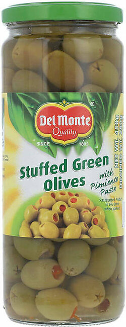 Del Monte Stuffed Green Olives With Pimiento Paste 450g