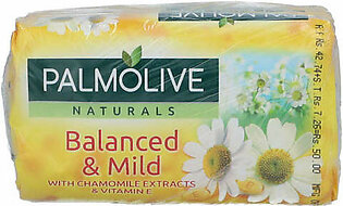 Palmolive Naturals Balanced and Mild Soap Bar White (3 x 110g)
