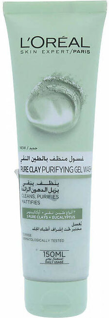 LOreal Paris Pure Clay Purifying Gel Wash 150ml
