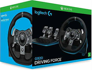 Logitech - G920 Driving Force Racing Wheel for Xbox One and PC