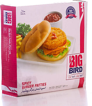 Big Bird Spicy Burger Patties 12 Pcs 840 Gm