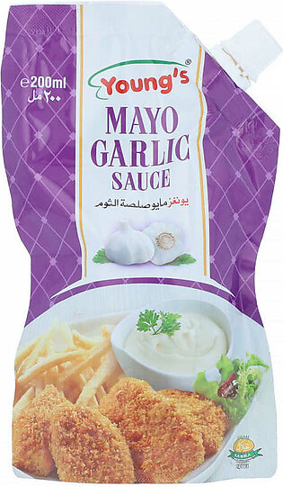 Youngs Mayo Garlic Sauce 200ml