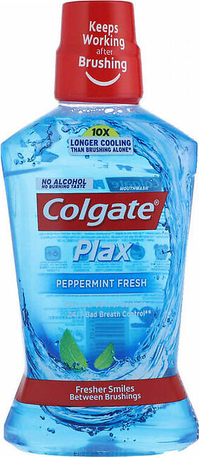 Colgate Plax Peppermint Fresh Liquid Mouthwash 500ml