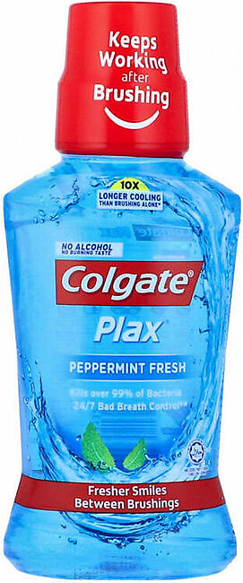 Colgate Plax Peppermint Fresh Liquid Mouthwash 250ml