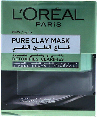 LOreal Paris Pure Clay Mask Charcoal 50ml