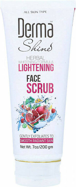 Derma Shine Herbal Whitening Formula Lightening Face Scrub 200g