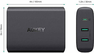 Aukey 3-Port USB Charging Station with 60W Power Delivery