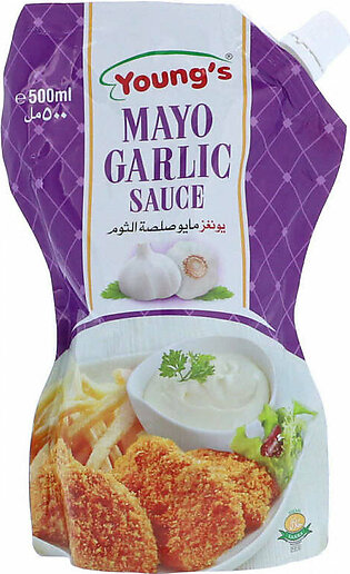 Youngs Mayo Garlic 500ml