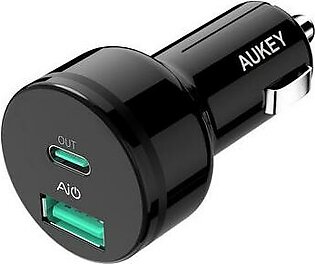 Aukey USB-C Car Charger with Power Delivery
