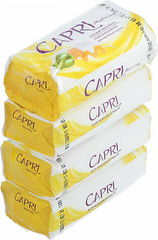 Capri Moisturising Honey and Milk Protein Bar Soap 100g x 4