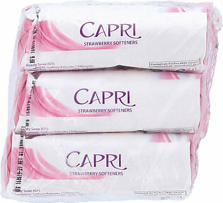 Capri Moisturising Rose Petal & Milk Protein Soap 100g Pack of 3