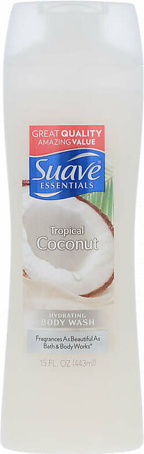 Suave Essentials Tropical Coconut Body Wash 443ml