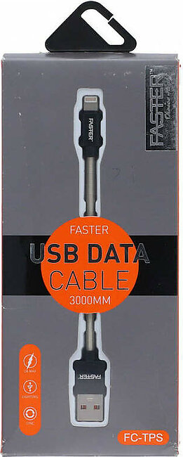 Faster USB Data Cable IOS Cable 3000mm FC-TPS Silver