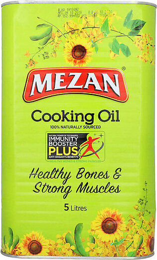 Mezan Cooking Oil 100 percent Naturally Sourced 5 Litres