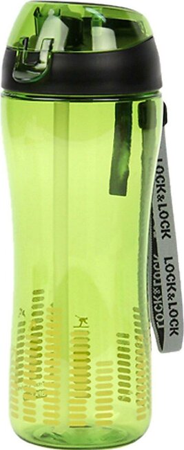 Bisfree Sports Bottle  - 550ML With Silicon Straw - Green