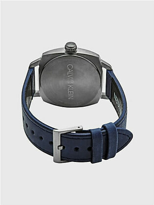Men Quartz Analog Display And Leather Strap Watch