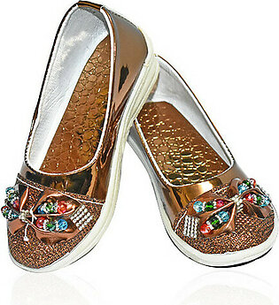Front Butterfly Brown Sandal For Girls