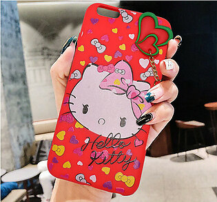 Hello Kitty Iphone 6 Plus Fancy Mobile Back Cover - Red