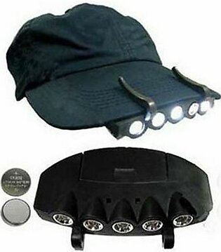 5 LED Cap headlight Hat Headlamp Camping Hiking traveling