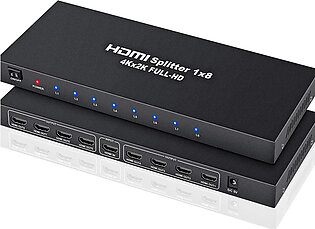 1 In 8 Powered 4k HDMI Splitter with Charger