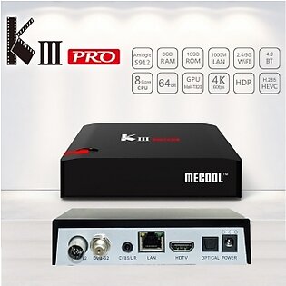 Mecool KIII  Android Smart Tv Box-Octo Core 3GB RAM 16GB ROM