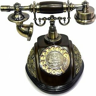 Classical Telephone Set Antique Swivel Dial Digital Screen