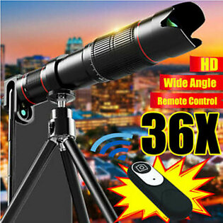 36X 4K HD Dual Zoom Remote Control Telephoto Telescope Lens