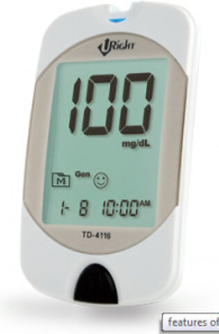 Clever Chek Advance Glucose Monitor Gluco meter (TD-4116)