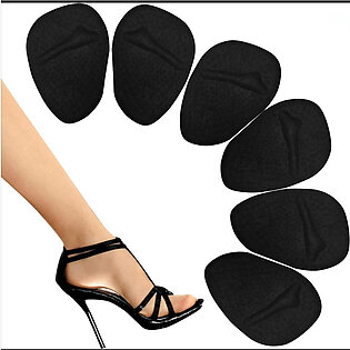 2 Pair Women Shoes Half Cushion Foot Insoles Pads Pain Relief Pad - Black