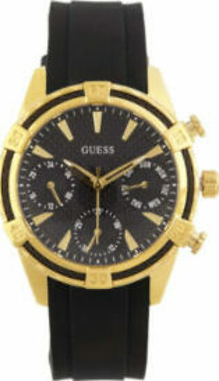 Guess Ladies Black, Gold-Tone Sport Watch - W0562L4