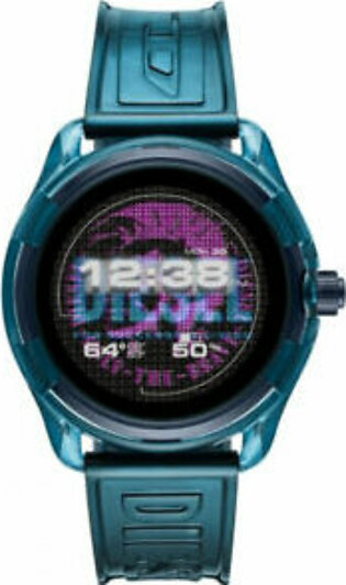 Diesel Fadelite Blue Transparent Silicone Strap Full Colour Display Dial   Unisex Smartwatch - Diesel DZT 2020