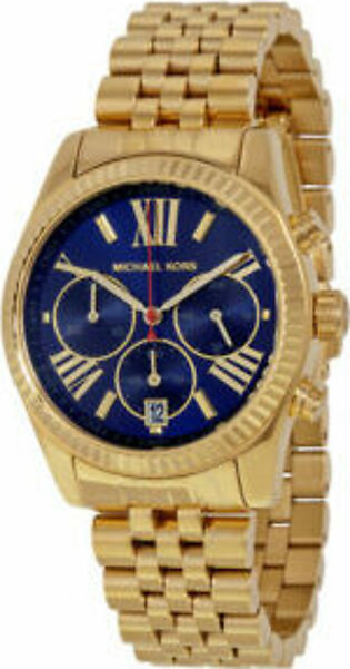 Michael Kors Lexington Chronograph Blue Dial Ladies Watch- MK 6206
